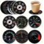 Retro Holzuntersetzer *Tachometer* 6 Stck