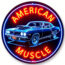 Neon Vintage Schild American Muscle