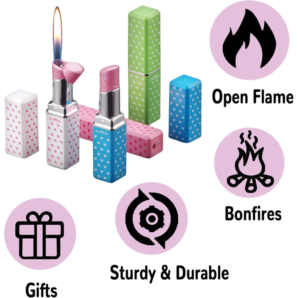 Gas Feuerzeug - Lippenstift Design 22
