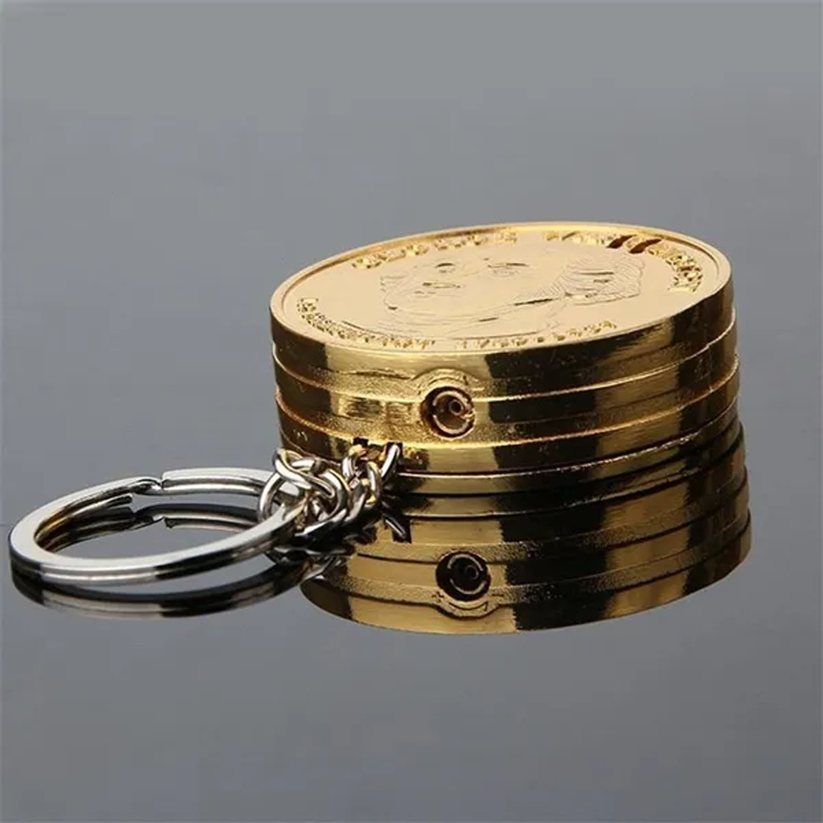 1 Euro Münze - Gas Feuerzeug-1