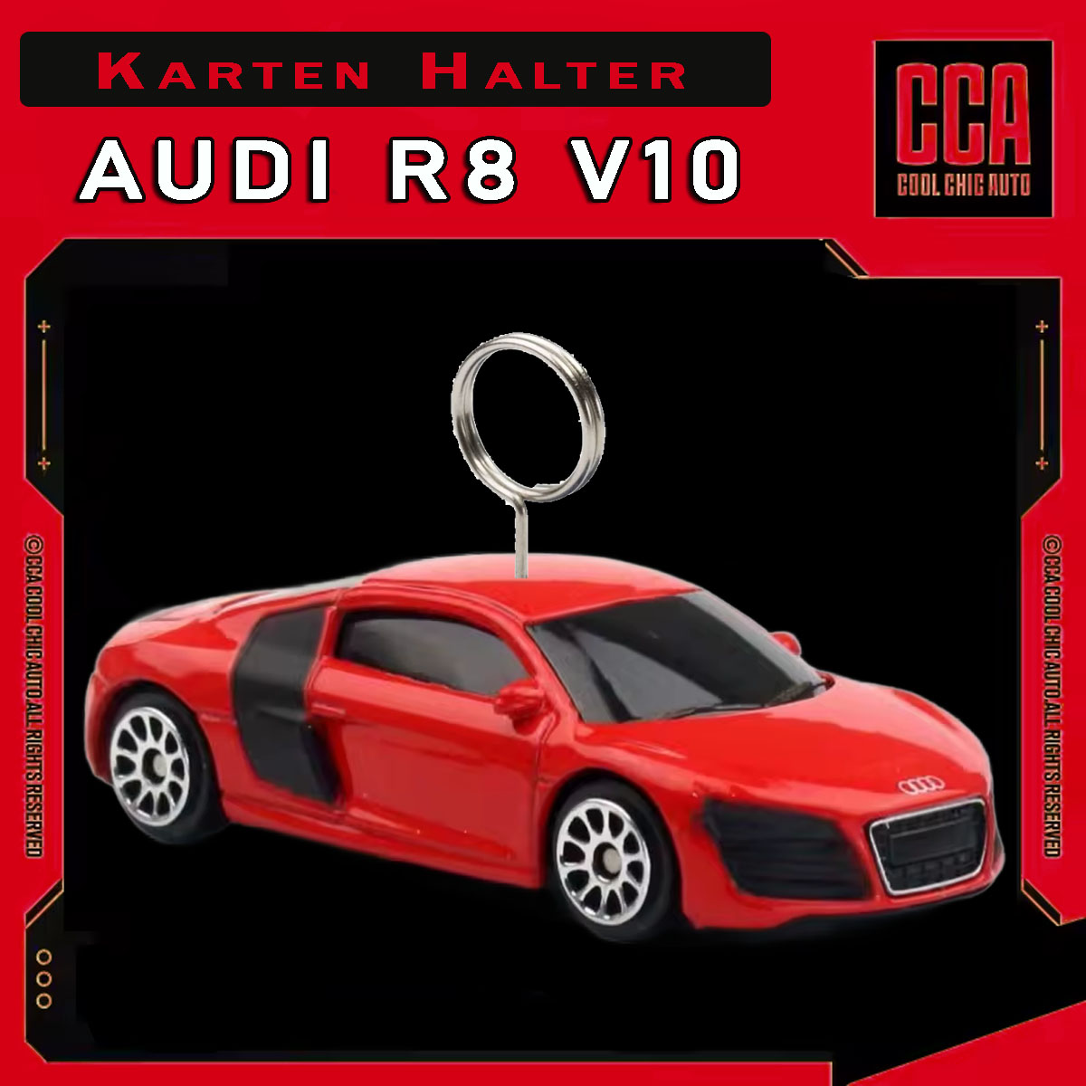 Audi R8 V10 - Kartenhalter (rot) Audi R8 V10 - Kartenhalter (rot)