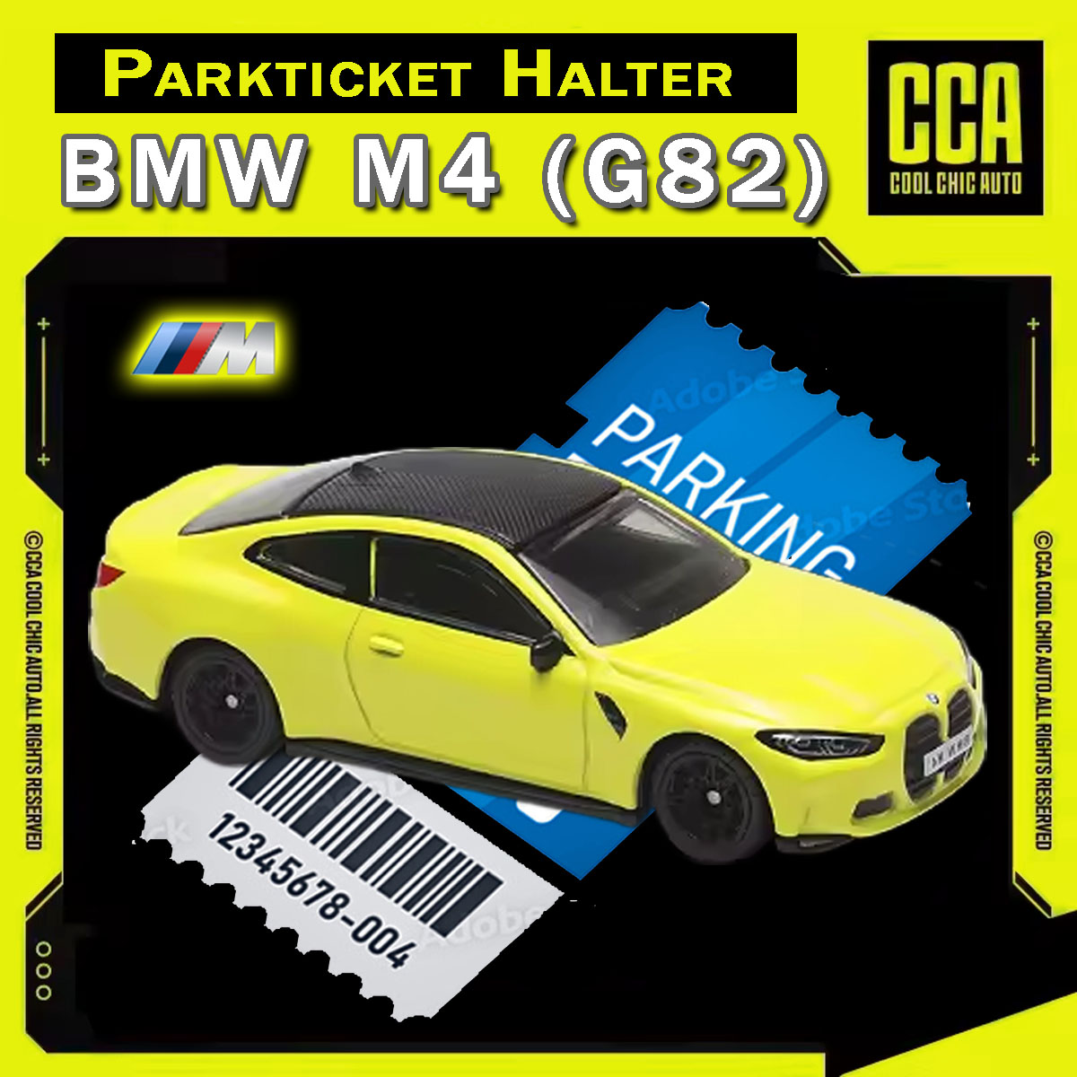 BMW M4 (G82) - Parkscheinhalter
