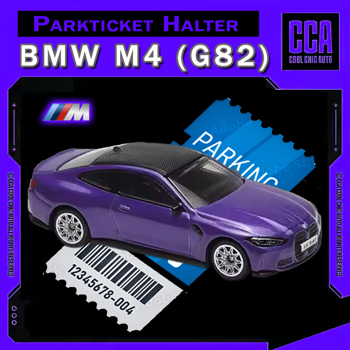 BMW M4 (G82) - Parkscheinhalter-1