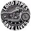 Retro Vintage Schild Loud Pioes