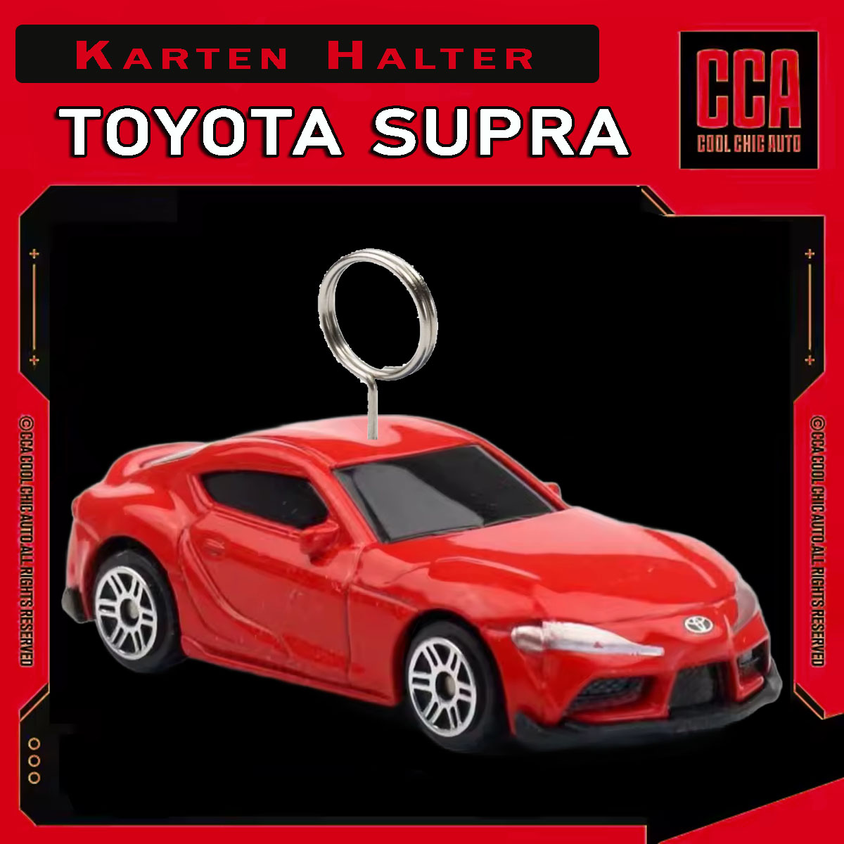 Toyota Supra - Kartenhalter (rot) Toyota Supra - Kartenhalter (rot)